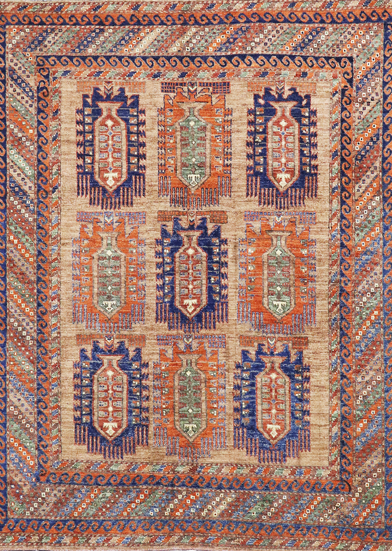 Afghanistan rug ① 7' x 10'6